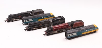 Lot 327 - Five unboxed Hornby locos: 2 x ‘Princess...