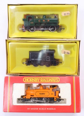 Lot 346 - Three Hornby locos: Industrial 0-4-0 loco...