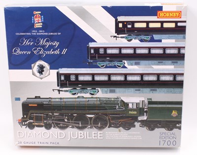 Lot 352 - Hornby R3094 Diamond Jubilee Train Pack,...