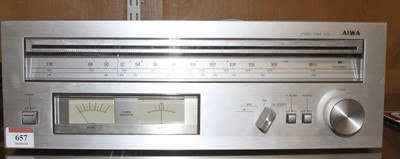 Lot 717 - An Aiwa 9300 Stereo Tuner, Model No. AT-9300K,...
