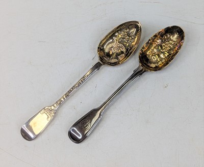 Lot 288 - A Victorian silver berry spoon, in the Fiddle...