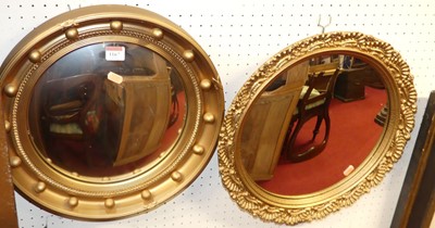 Lot 1167 - Two Regency style gilt decorated circular...