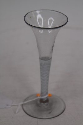 Lot 182 - A wine glass, having a multi-series opaque...
