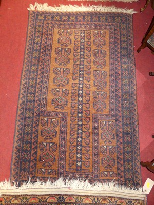 Lot 1202 - An Afghan bright coloured woollen war rug, 134...