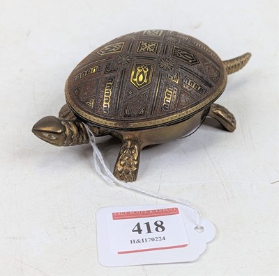 Lot 418 - *A 20th century brass desk bell in the form of...