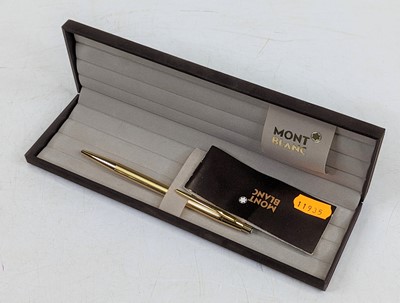 Lot 420 - A Mont Blanc ball point pen, cased