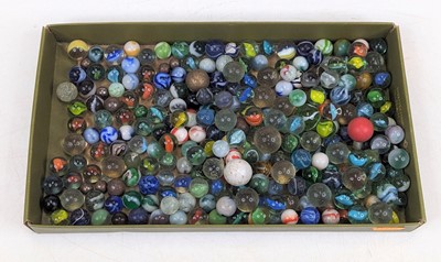 Lot 435 - A collection of vintage glass marbles