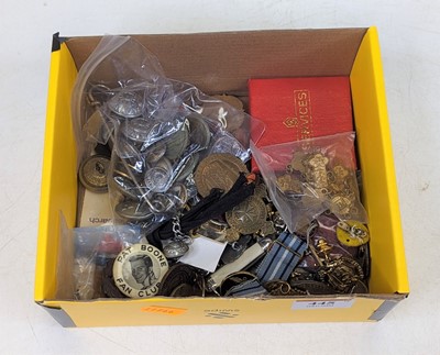 Lot 445 - A collection of badges, medallions, to include...