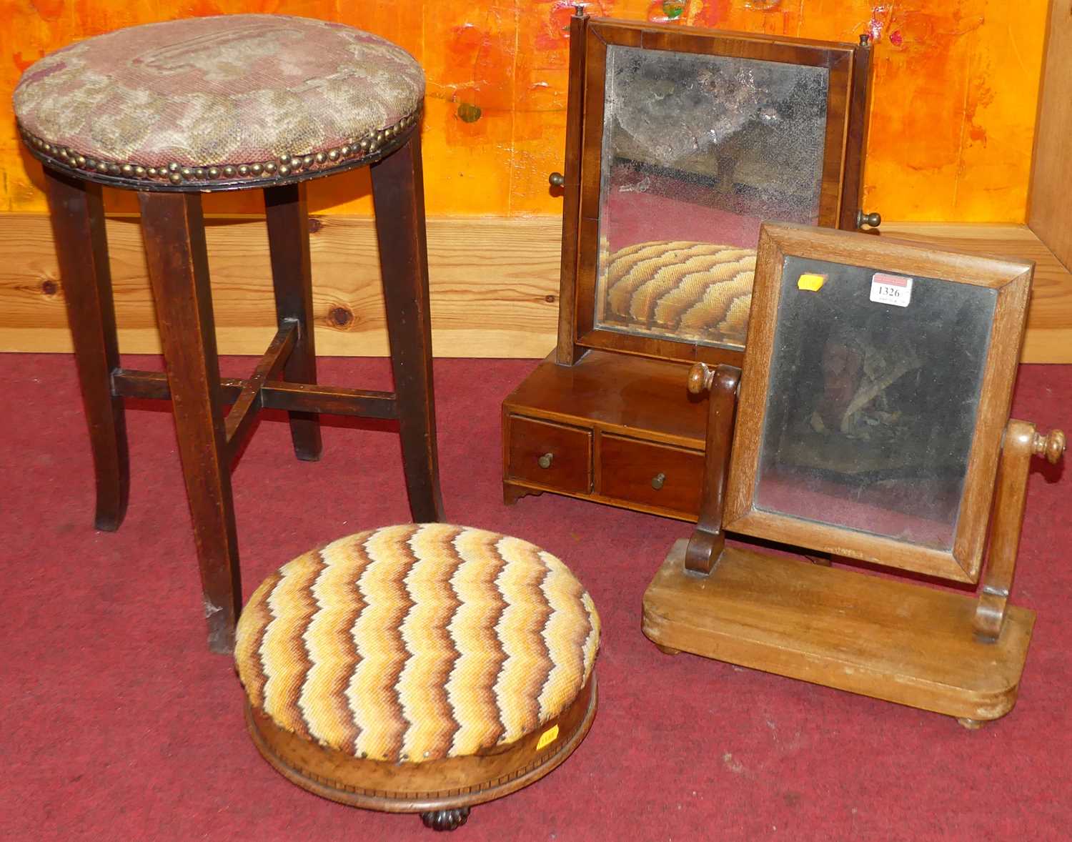 Lot 1326 - 19th century occasional furniture to include;...