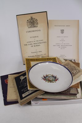 Lot 508 - Royal memorabilia to include orders of service...