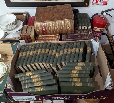 Lot 613 - Two boxes of vintage books, to include a...