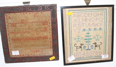 Lot 625 - *An early 20th century needlework sampler,...