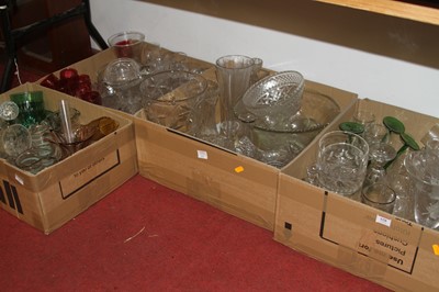 Lot 628 - Four boxes of mixed glassware