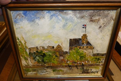 Lot 1068 - Jean Delarose - Le Chateau de Saint-Malo, oil...