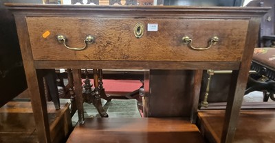 Lot 1441 - *A circa 1800 provincial oak single drawer...
