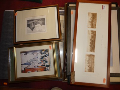 Lot 1101 - Assorted pictures and prints, to include S.L....