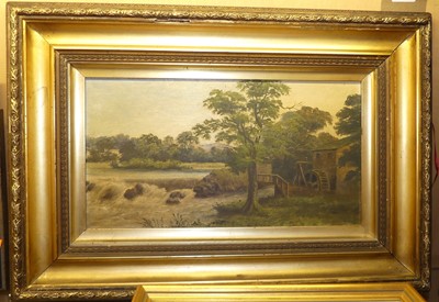 Lot 1108 - Circa 1900 English school - River landscape...