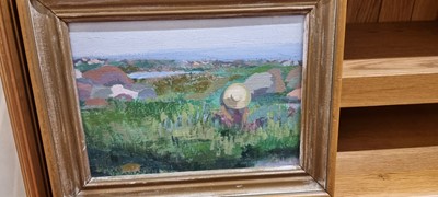 Lot 1109 - Katherine Yates - Muriel picking sea-lavender,...