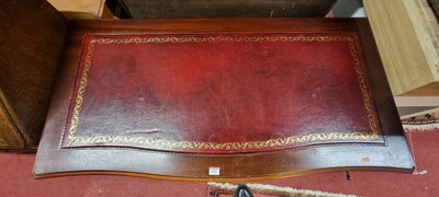 Lot 1454 - A contemporary mahogany and gilt tooled rouge...