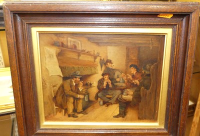 Lot 1117 - *Late 19th century school - Tavern interior...