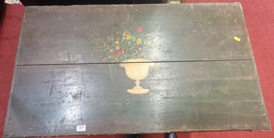 Lot 1469 - A 19th century Swedish painted planked pine...