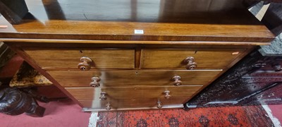 Lot 1473 - A mid-Victorian mahogany square front chest of...