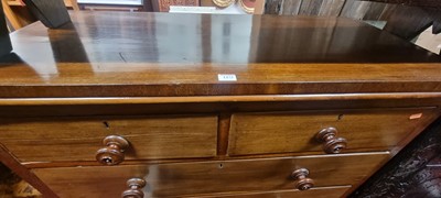 Lot 1473 - A mid-Victorian mahogany square front chest of...