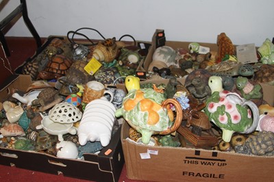 Lot 643 - A collection of novelty models of turtles