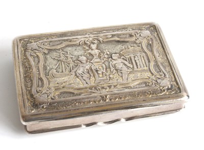Lot 1164 - A 19th century continental silver-gilt snuff...