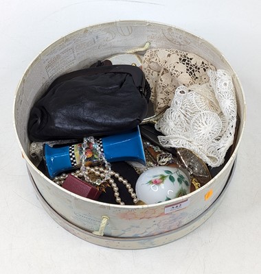 Lot 342 - Mixed lot to include costume jewellery, lace,...