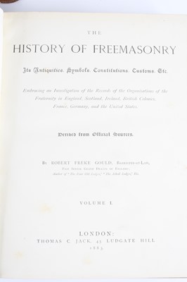 Lot 1019 - Gould, Robert Freke: The History of...