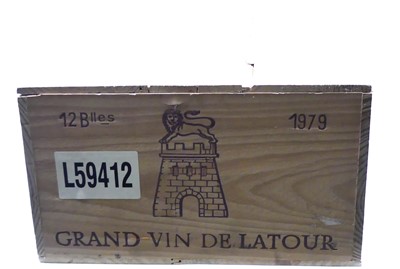 Lot 1001 - Château Latour, 1979, Pauillac, 12 bottles, OWC