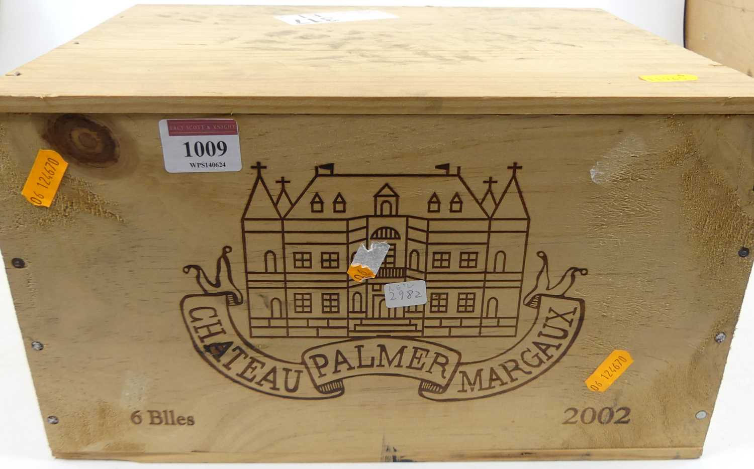 Lot 1009 - Château Palmer, 2002, Margaux, 6 bottles, OWC
