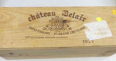 Lot 1011 - Château Belair 1er Grand Cru Classe, 1973,...