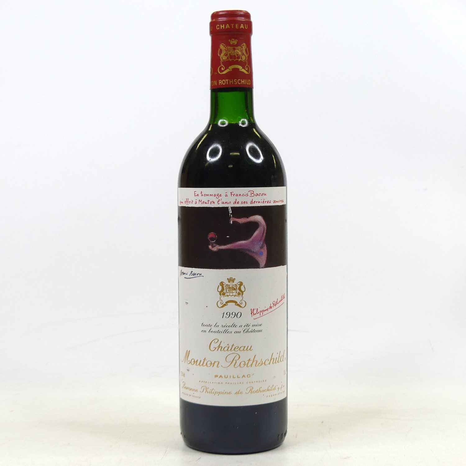 Lot 1013 - Château Mouton Rothschild, 1990, Pauillac, one...