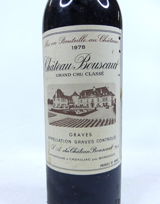 Lot 1016 - Château Bouscaut, 1978, Graves, one bottle