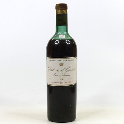 Lot 1212 - Château d'Yquem, 1941, Sauternes, one bottle