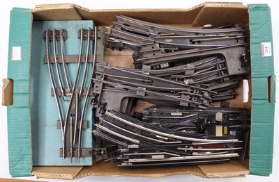 Lot 254 - Large tray of Hornby electric points: Four...