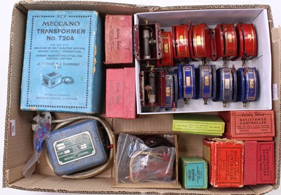 Lot 296 - Tray of mainly power control items. None has...