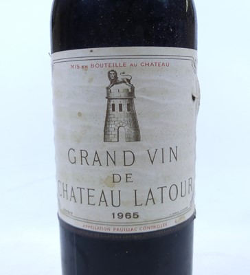 Lot 1017 - Château Latour, 1965, Pauillac, one bottle