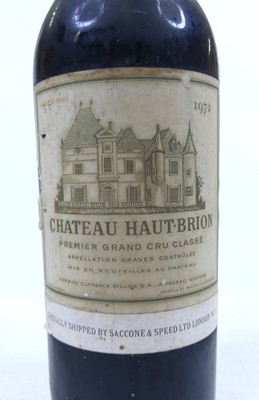 Lot 1018 - Château Haut-Brion, 1972, Pessac-Leognan, one...