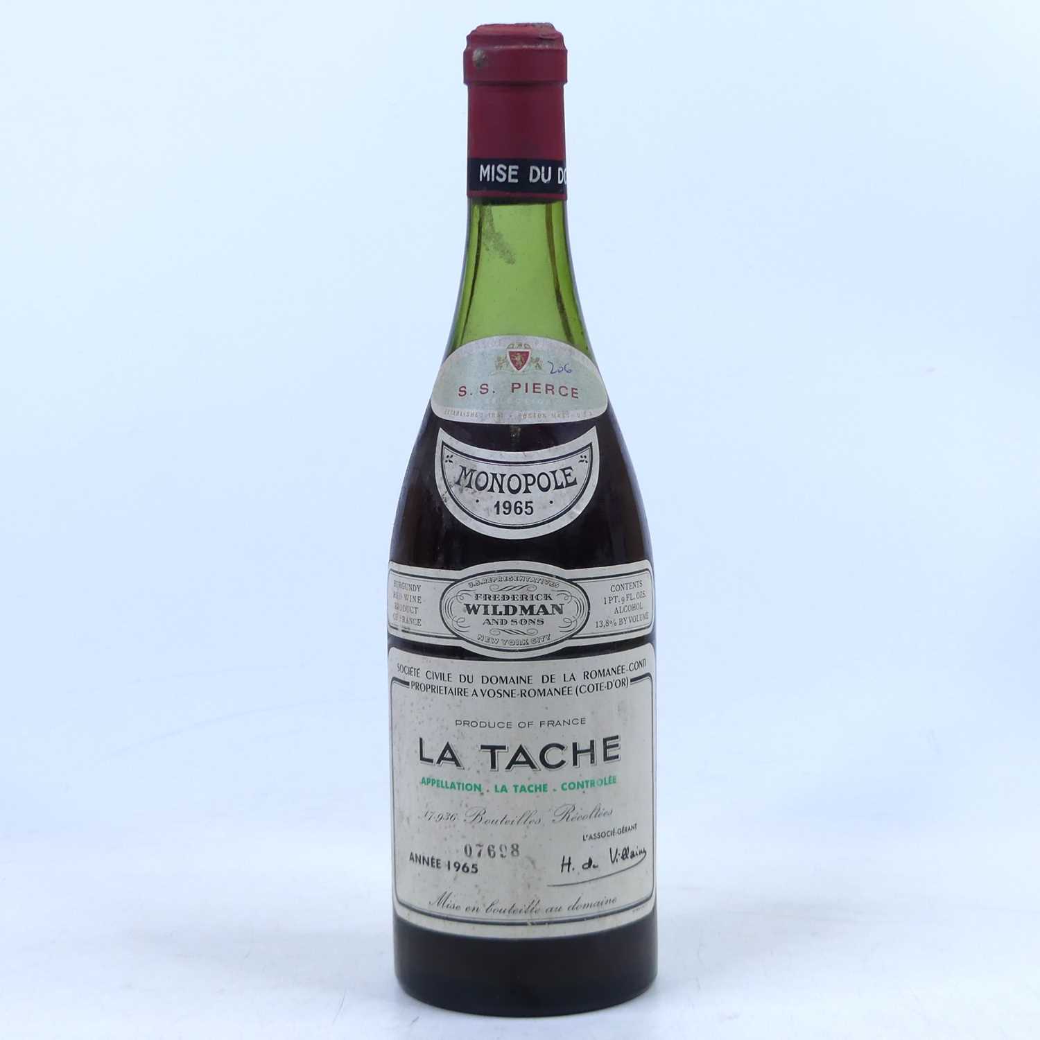 Lot 1019 - Domaines de la Romanee-Comte la Tache Grand...