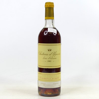 Lot 1226 - Château d'Yquem, 1983, Sauternes, one bottle