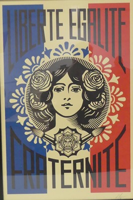 Lot 188 - Shepard Fairey (b.1970) - Liberté Égalité...