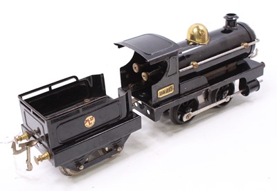 Lot 167 - Very early Hornby 1920’s 0-4-0 loco & tender,...