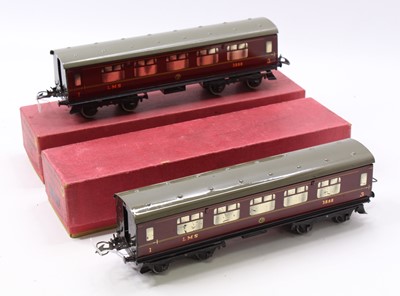 Lot 189 - Two 1937-41 Hornby No.2 corridor coaches, LMS...