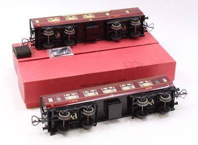 Lot 190 - Two 1937-41 Hornby No.2 corridor coaches, LMS....