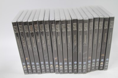 Lot 789 - A collection of 19 DVDs of Elvis Presley’s...