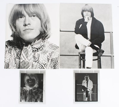 Lot 726 - Jim Morrison, a black and white photograph of...