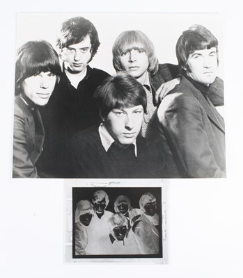 Lot 726 - Jim Morrison, a black and white photograph of...